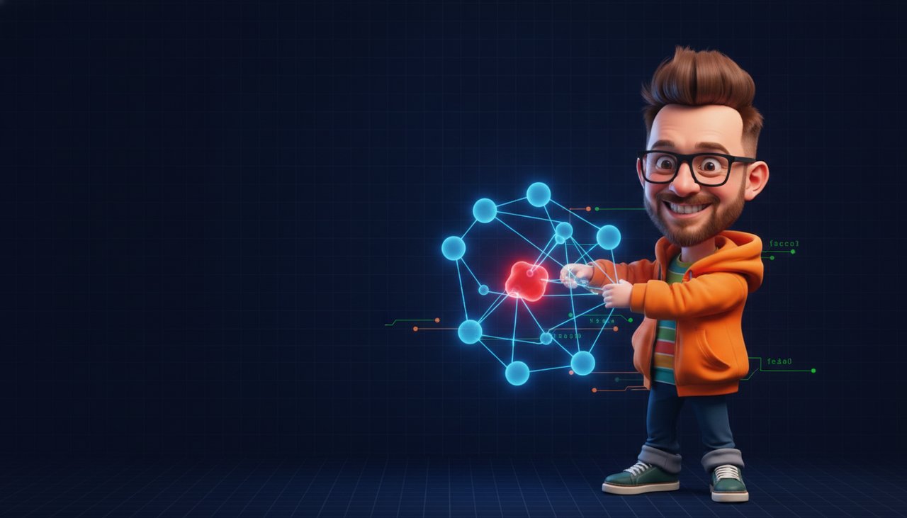 David untangling an npm dependency graph